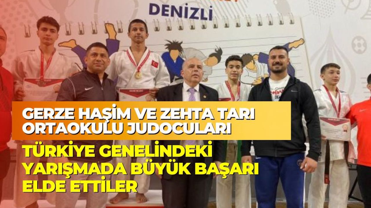 Türkiye Judo Şampiyonası'nda Gerze’nin Adını Zirveye Taşıdılar