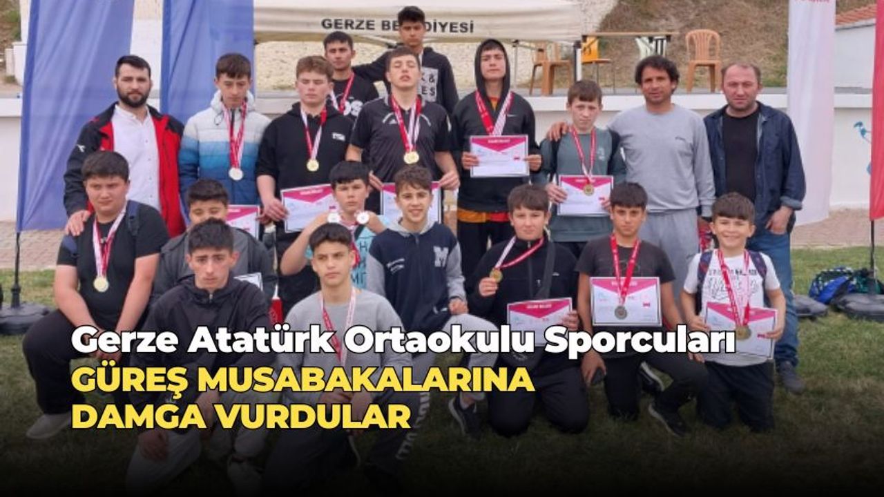 Atatürk Ortaokulu Sporcuları Güreş Müsabakalarında Parladı