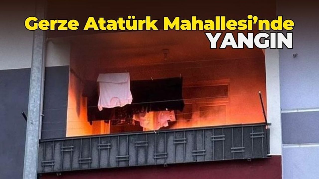Gerze Atatürk Mahallesi'nde Yangın