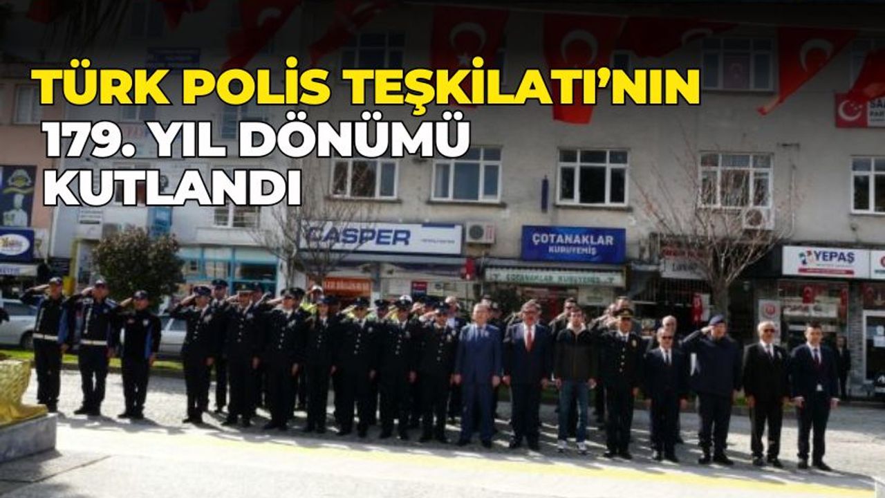 Gerze'de Türk Polis Teşkilatı'nın 179. Yıl Dönümü Kutlandı