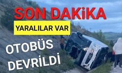 Yolcu Otobüsü Kanala Devrildi