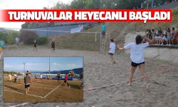 Plaj Voleybolu ve Ayak Tenisi Turnuvası Heyecanlı Başladı