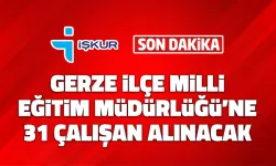 Gerze'ye 31 Çalışan Alınacak