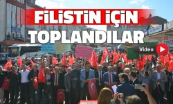 Filistin İçin Yürüyüş ve Basın Açıklaması Yapıldı