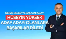 Hüseyin Yüksek Diğer Adaylara Başarılar Diledi