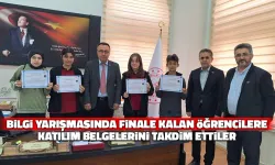 "Milli Şuur ve Uyanış" Finalistlerine Belge Takdimi Yapıldı