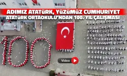 Atatürk Ortaokulu'ndan 100. Yıl Çalışması