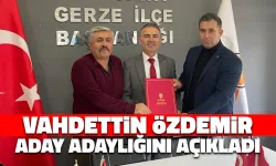 Vahdettin Özdemir Aday Adayı Olduğunu Açıkladı