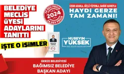 Hüseyin Yüksek Bağımsız Belediye Meclis Üyesi Adaylarını Tanıttı