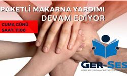 GER-SES Paketli Gıda Yardımına Devam Ediyor