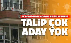 AK Parti'nin Gerze Adayı Hala Belli Olmadı