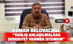 Osman Belovacıklı Basın Açıklaması Yaptı