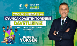 Yüksek'ten Çocuk Sineması ve Oyuncak Dağıtım Törenine Davet