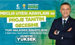 Yüksek, Meclis Üyesi Adayları ve Proje Tanıtımına Tüm Gerzelileri Davet Etti