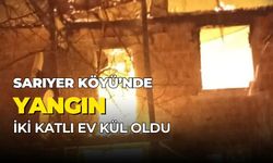 Sarıyer Köyü'ndeki Yangında Ev Kullanılamaz Hale Geldi