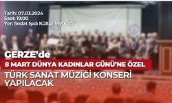 Kadınlar Gününe Özel Türk Sanat Müziği Konseri Yapılacak