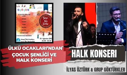 Gerze Ülkü Ocakları, Çocuk Şenliği ve Konser Etkinliği Düzenliyor