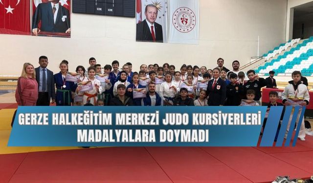 Gerze Halk Eğitim Merkezi Judo Kursiyerleri İl Müsabakası'ndan Zaferle Döndü