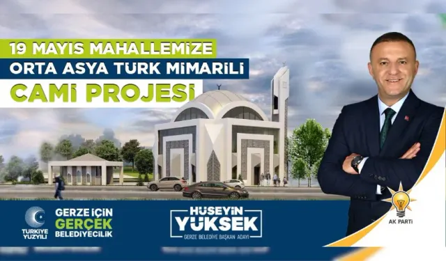 Yüksek'ten 19 Mayıs Mahallesi'ne Orta Asya Türk Mimarili Cami Projesi