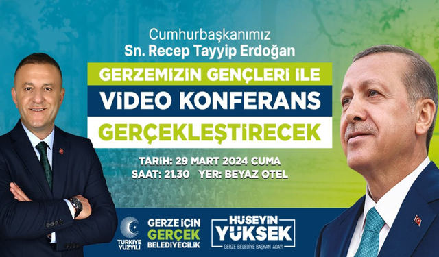 Erdoğan, Video Konferans İle Gerzeli Gençlere Seslenecek