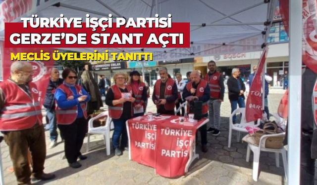 Türkiye İşçi Partisi Gerze'de Stant Açtı