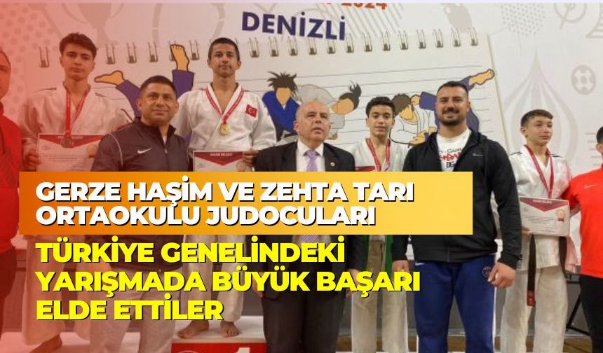 Türkiye Judo Şampiyonası'nda Gerze’nin Adını Zirveye Taşıdılar
