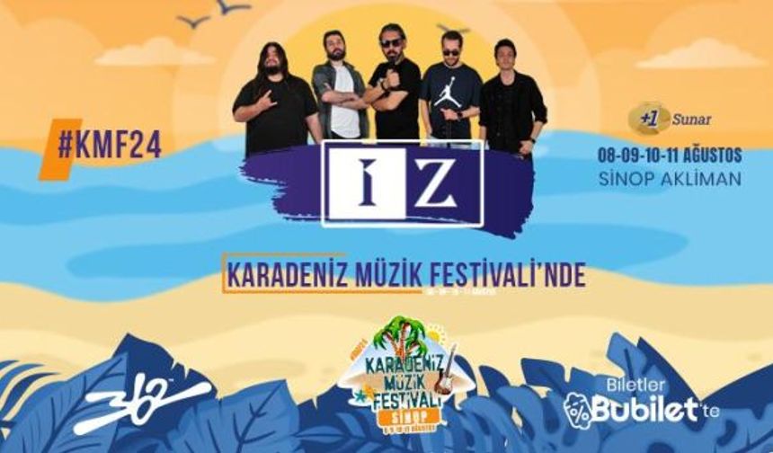 Karadeniz Müzik Festivali'nde İZ Müzik Grubu Sahne Alacak