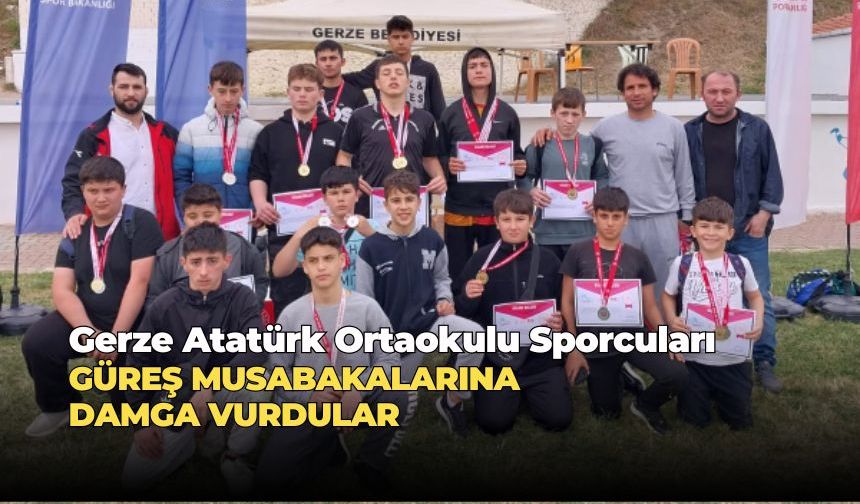 Atatürk Ortaokulu Sporcuları Güreş Müsabakalarında Parladı