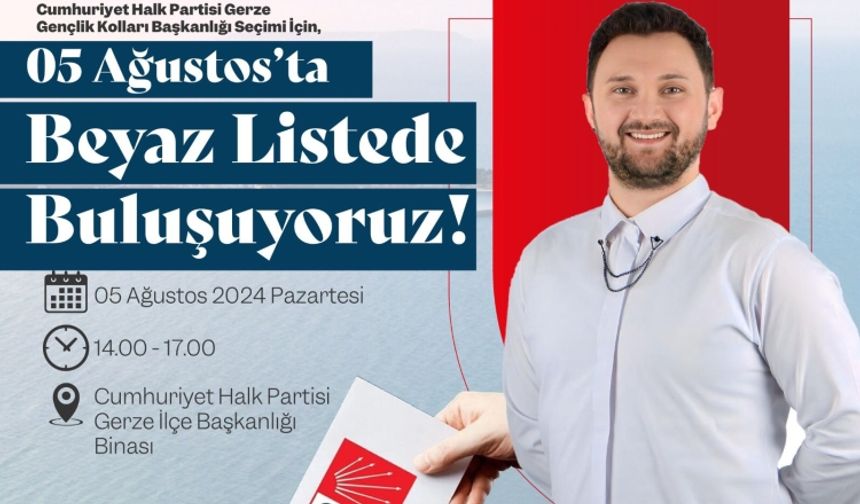 Kaya, CHP Gerze Gençlik Kolları Başkanlığı'na Aday Olduğunu Açıkladı