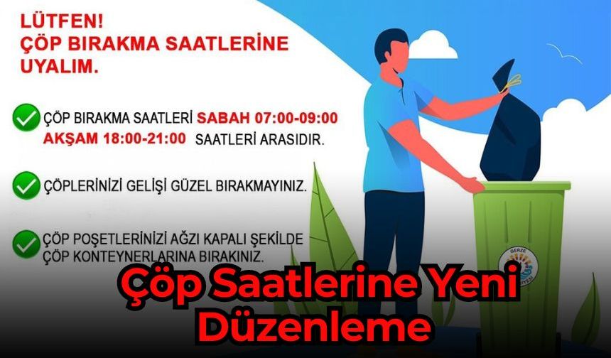 Gerze Belediyesi'nden Çöp Saatlerine Yeni Düzenleme