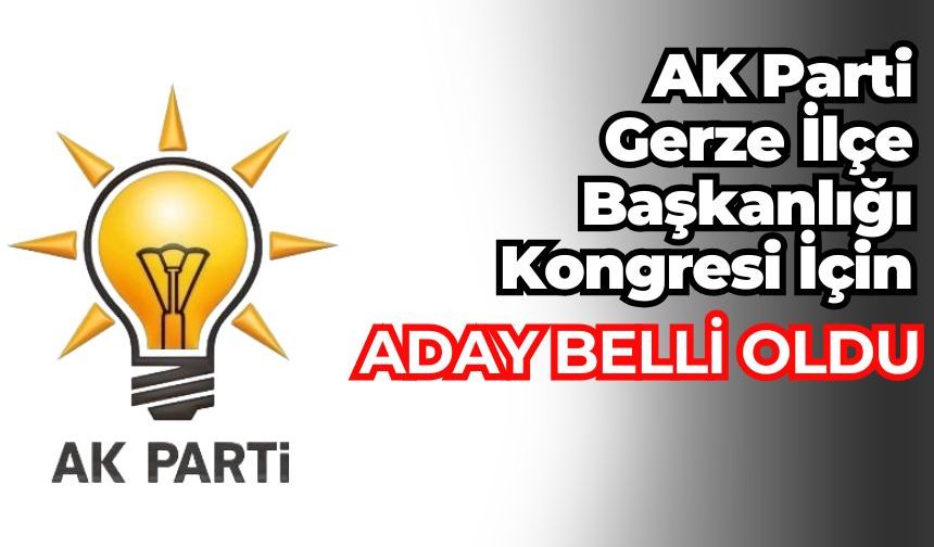 Ak Parti Gerze'de Aday Selami Yiğit Oldu