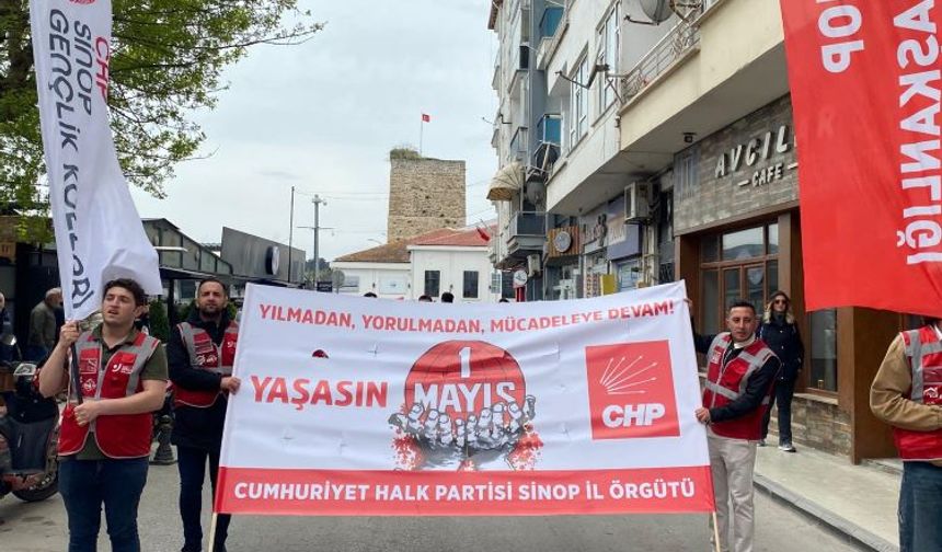 Sinop’ta 1 Mayıs Coşkusu: Gerze’den Geniş Katılım